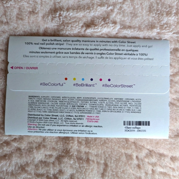 Stocking Stuffer! Color Street 100% Real Nail Polish Strips in Glam-ouflage - Picture 5 of 5